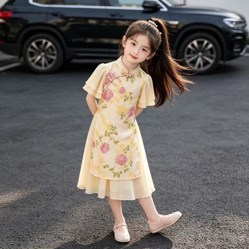 Summer Loving Kids Clothing - Novo Vestido de Verão para Meninas