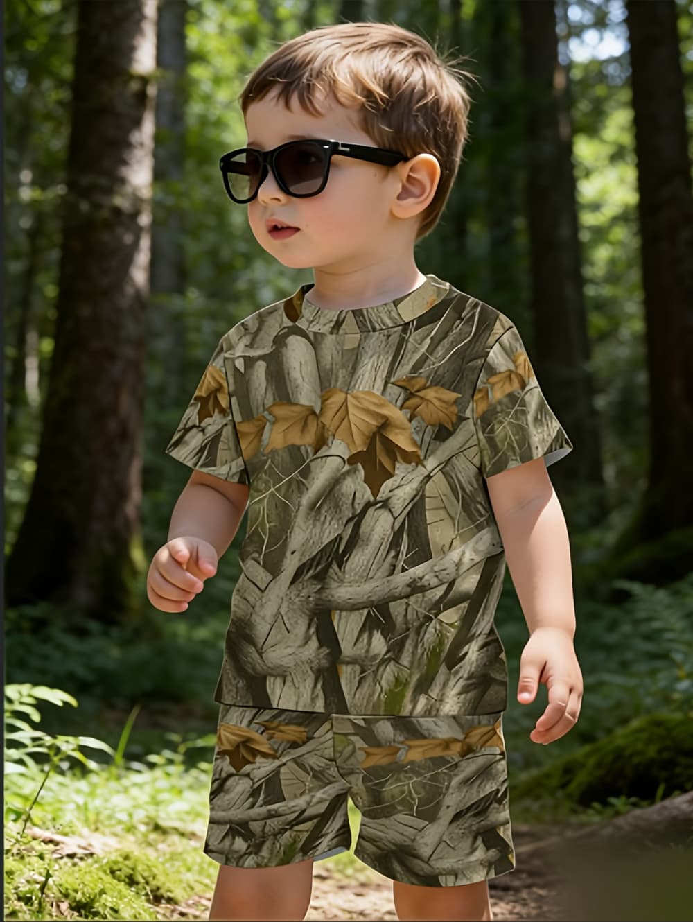 Summer Clothing List - Conjunto de Caça Camuflado para Meninos