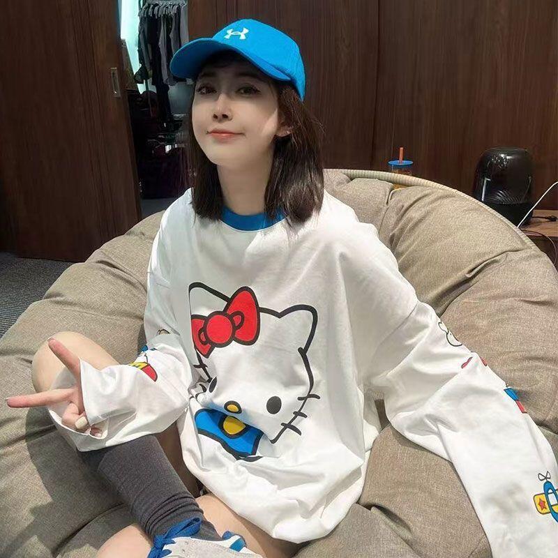 Summer Clothing - Camiseta Feminina de Manga Longa Hello