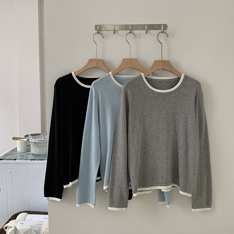 Summer Clothing - Camisa Feminina 100% Algodão, Decote Redondo,