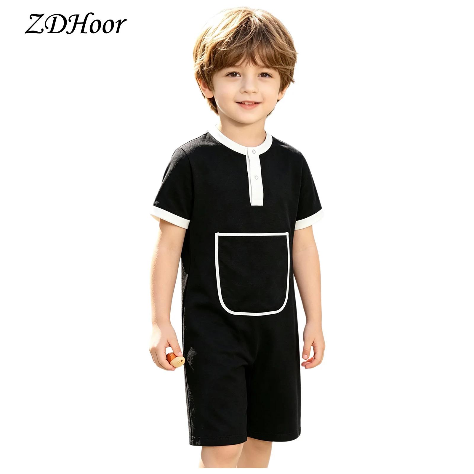 Summer Clothing Boys - Macacão Infantil para Meninos e Meninas