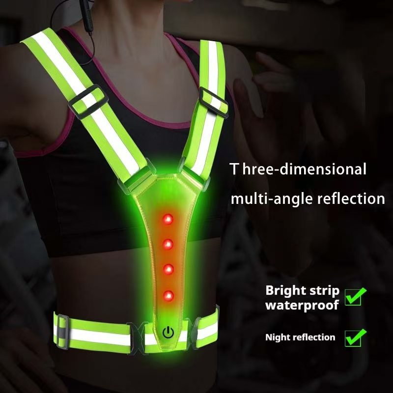 Summer Nights Clothing - Led correndo colete reflexivo brilhante refletor
