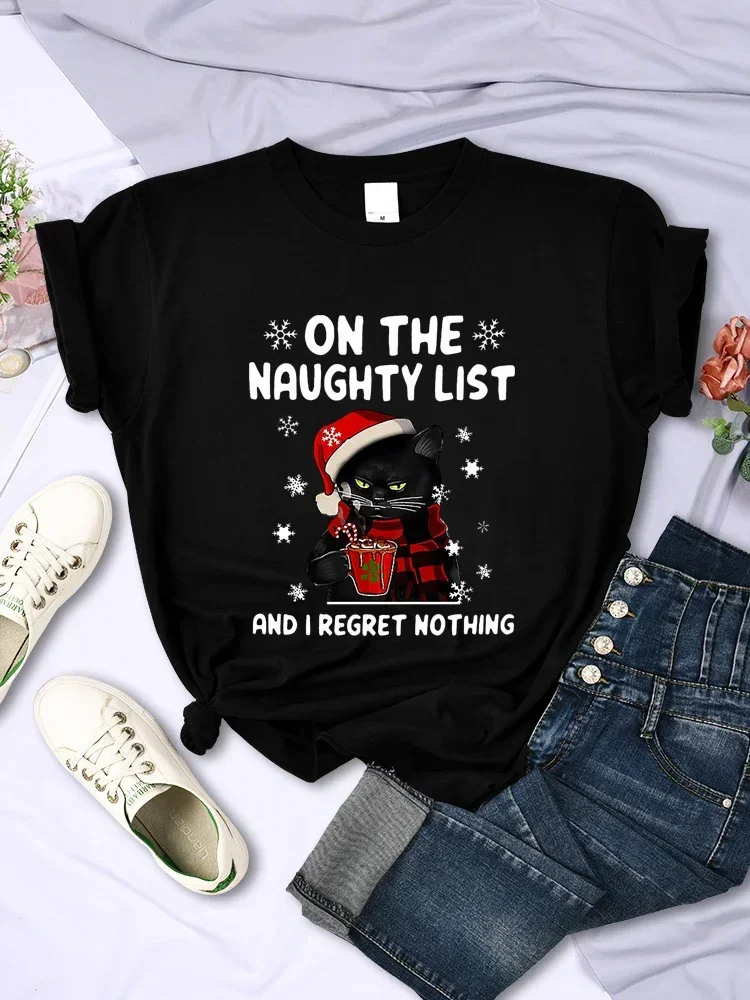 Summer Clothing List - Camisetas femininas de Natal com estampa