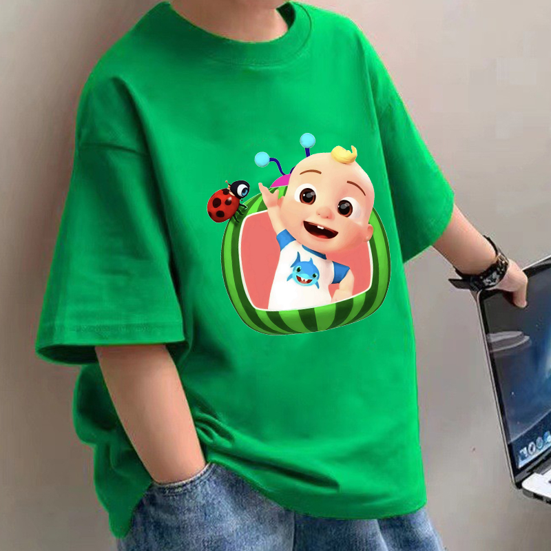 Summer Clothing Boys - Cocomelons camisetas de bebê anime algodão