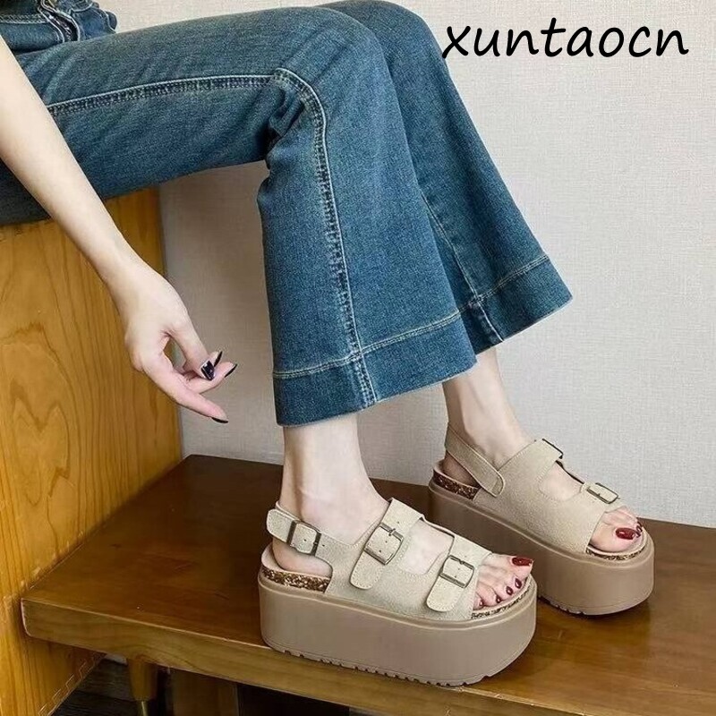 Sandálias Femininas de Platafo - Summer Clothing Korea avaliação e preço
