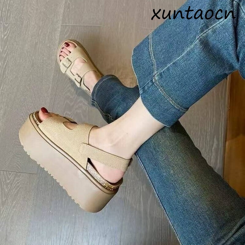 Sandálias Femininas de Platafo - Summer Clothing Korea avaliação e preço