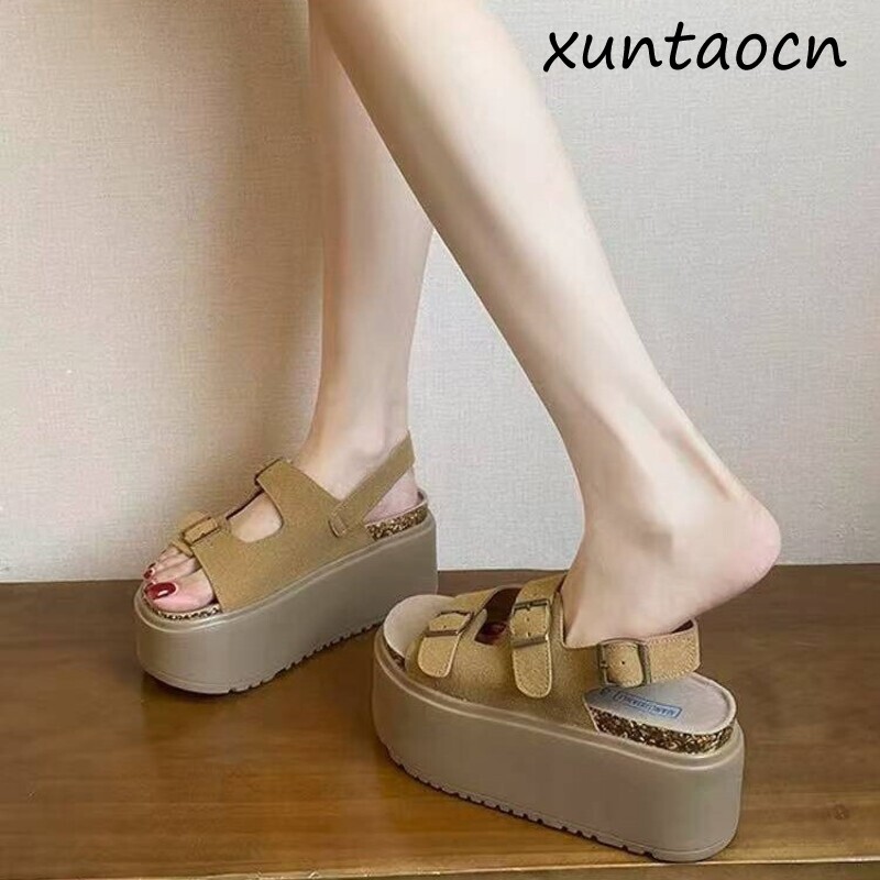 Sandálias Femininas de Platafo - Summer Clothing Korea avaliação e preço