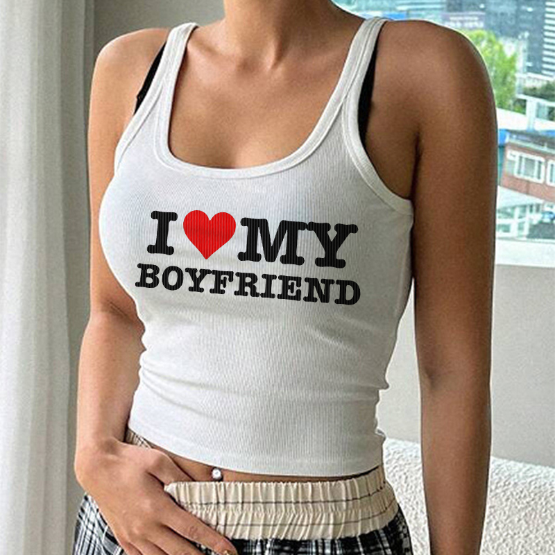 Eu amo meu BOYFRIEND Top gráfi - Summer Clothing Zara avaliação e preço