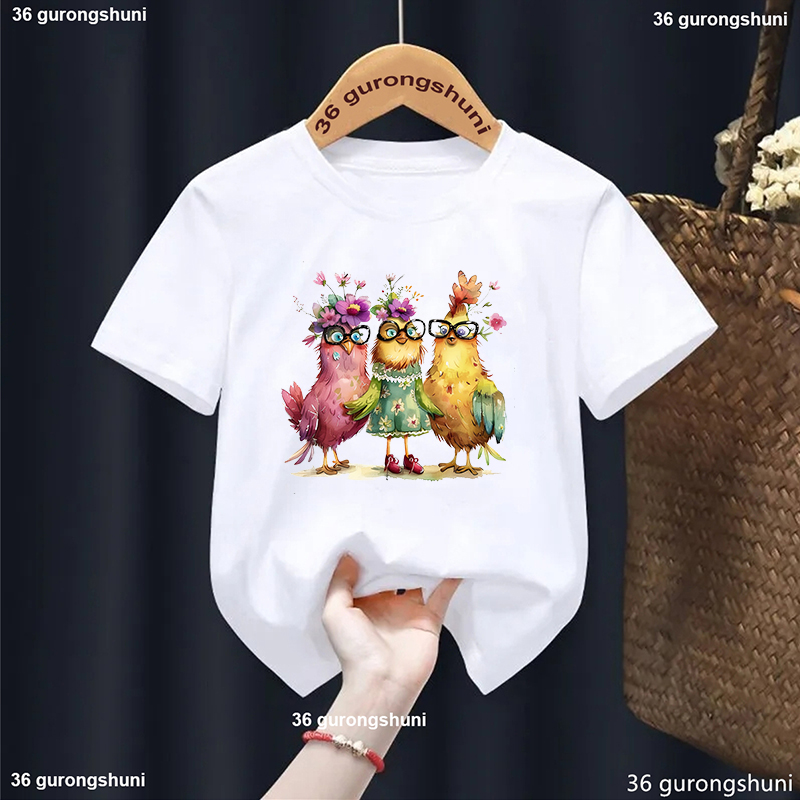 Adorável frango flores impress - Summer Loving Kids Clothing avaliação e preço
