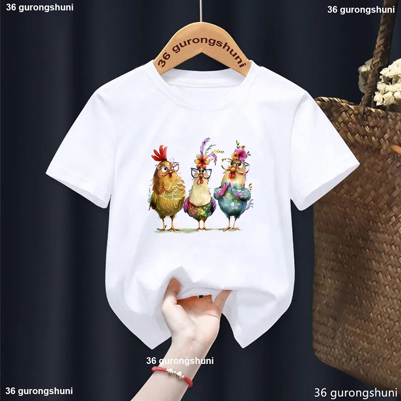 Adorável frango flores impress - Summer Loving Kids Clothing avaliação e preço