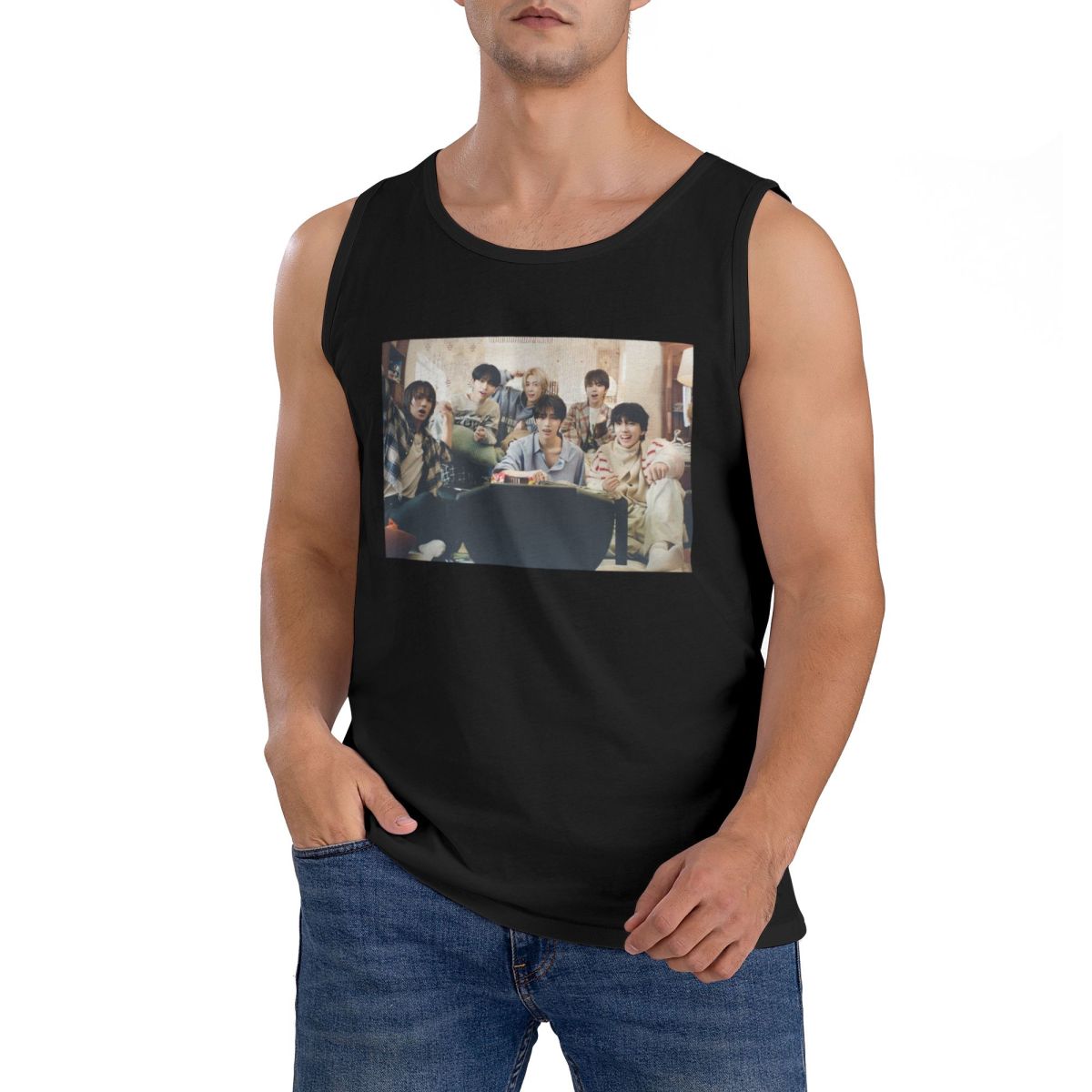 Camiseta Sem Mangas KPOP Boy N - Summer Clothing Next avaliação e preço