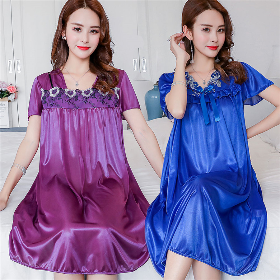 Novo verão camisola de seda ge - Summer Nights Clothing avaliação e preço