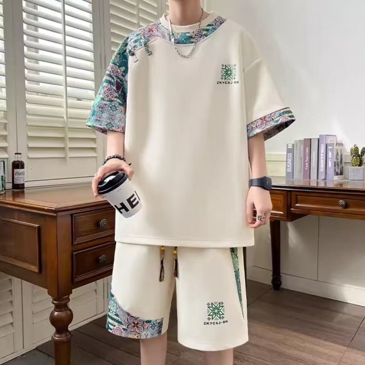 2026 Novo Conjunto Masculino O - Summer Clothing Korea avaliação e preço