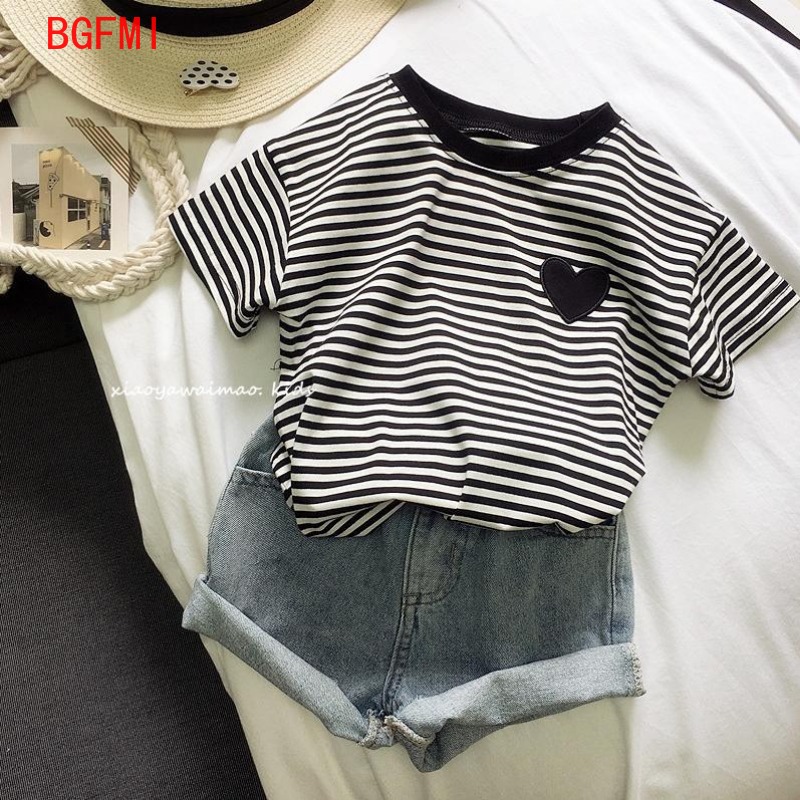 Camiseta de manga curta listra - Summer Loving Kids Clothing avaliação e preço