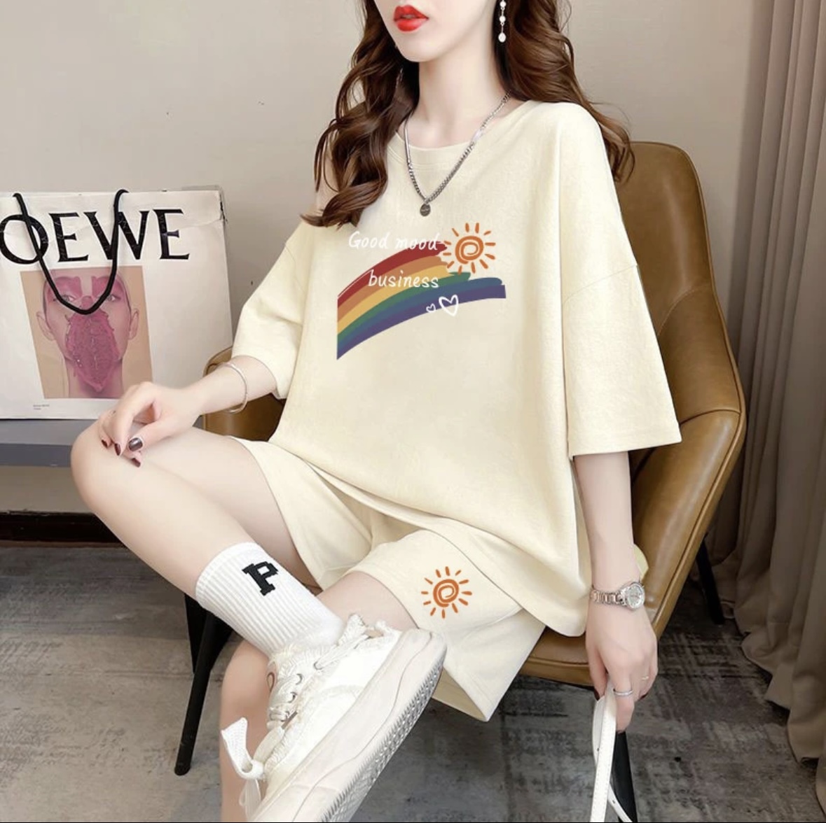 Conjunto de shorts de verão fe - Summer Clothing avaliação e preço